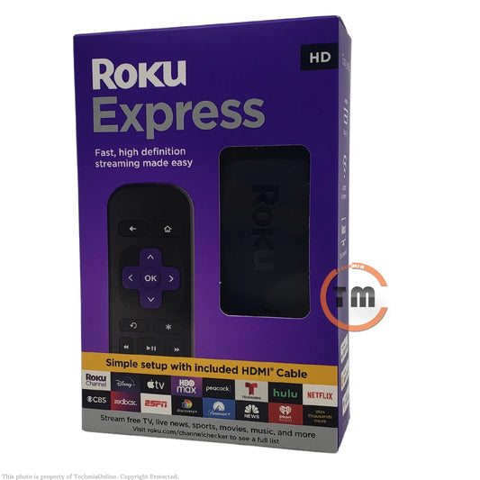 Roku Express HD Streaming Media Player with HDMI Cables & Remote