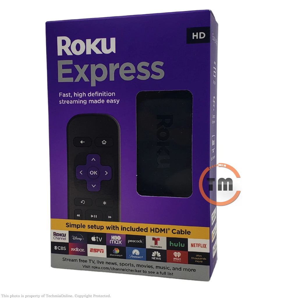 Roku Express HD Streaming Media Player with HDMI Cables & Remote