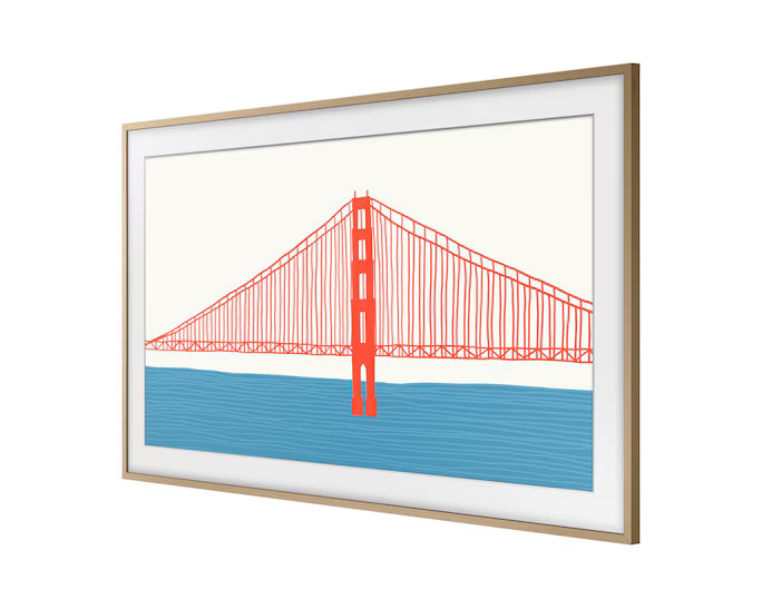 Samsung TV Frame 85" Customizable-Teak