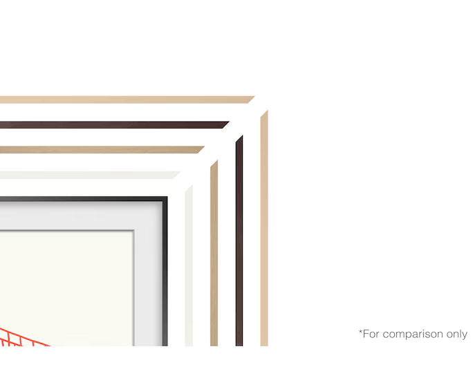Samsung TV Frame 85" Customizable-Teak